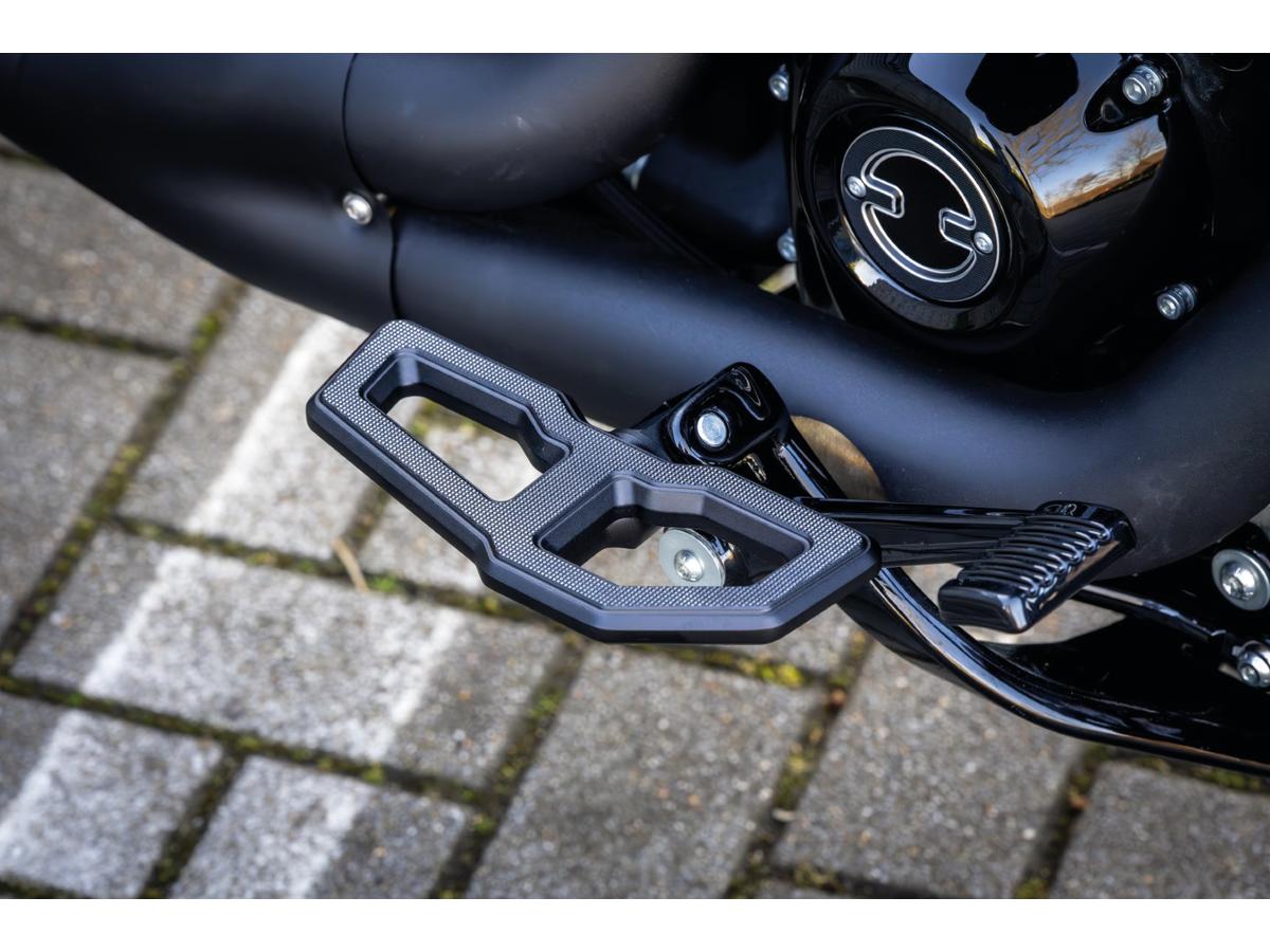 Thunderbike Mini Floorboard Footpeg Set Black Satin Thunderbike