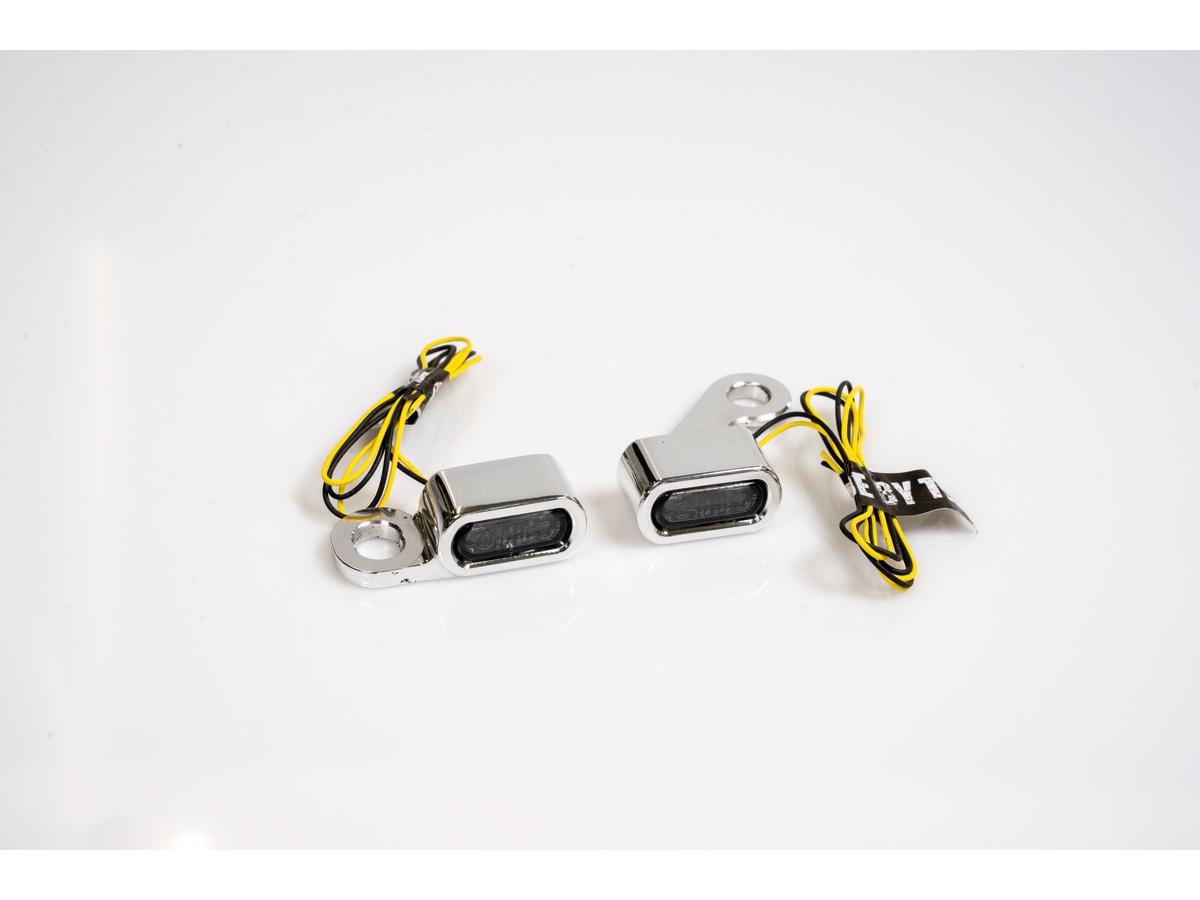 Thunderbike Stripe Led Turn Signal Aluminium Polished Light Smoke Led Thunderbike