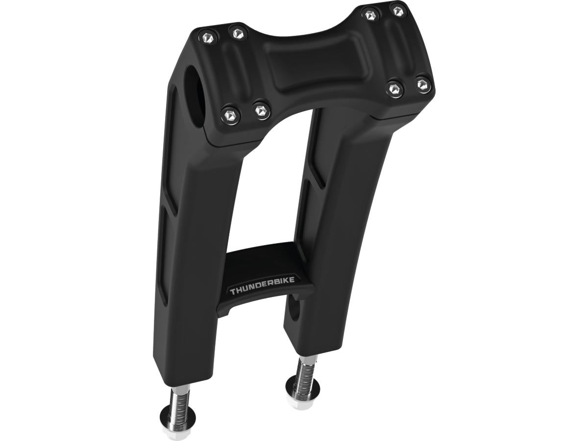 Thunderbike Clubstyle Riser Kit Height: 7", For 1 1/4" Handlebar, No Instrument Black Satin 1 1/4" Thunderbike Default Title