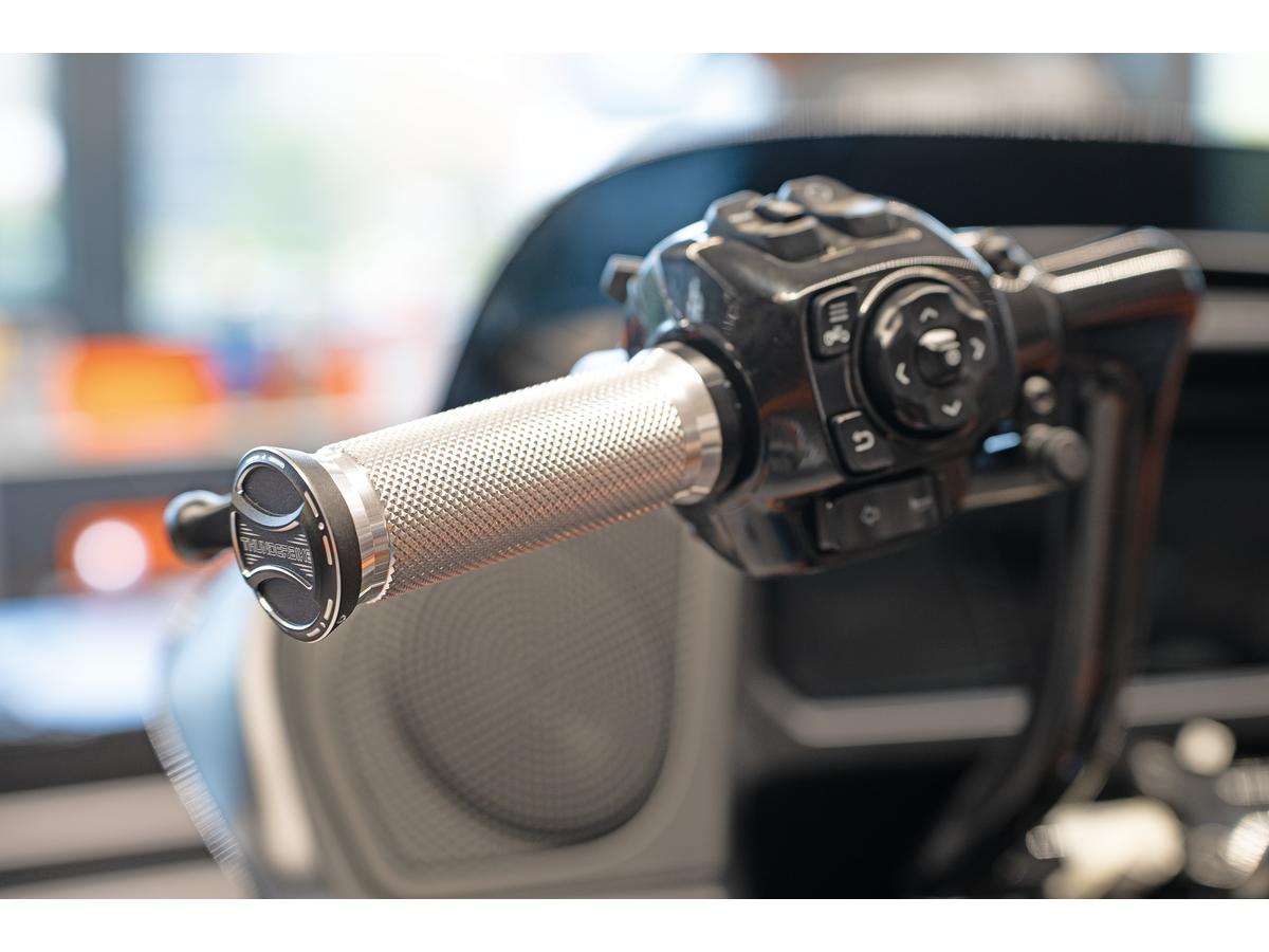Thunderbike Base Grips Aluminium Satin 1" Throttle By Wire (Switch Housing Sensor) Thunderbike