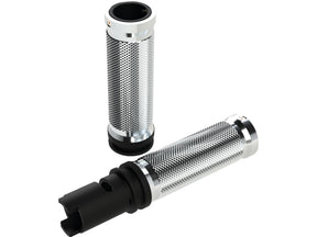 Thunderbike Base Grips Aluminium Satin 1" Throttle By Wire (Switch Housing Sensor) Thunderbike Default Title