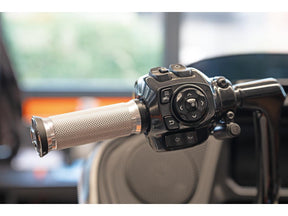 Thunderbike Base Grips Aluminium Satin 1" Throttle By Wire (Switch Housing Sensor) Thunderbike