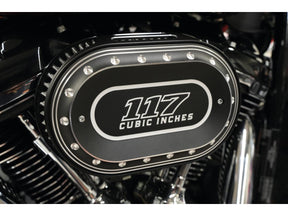 Thunderbike Drilled 117 Oval Airbox Air Cleaner Cover Bi Color Anodized Thunderbike