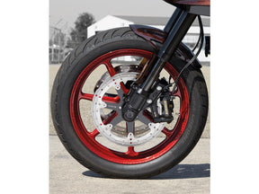 Ricks Motorcycles Seven Sins Wave Design Floating Brake Disc Black Inner Carrier 13" Front Ricks Motorcycles