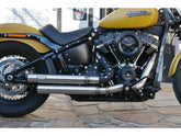 Bsl Top Chopp Staggered Exhaust System , Black Hole Heat Shield, Black Smooth End Cap, Outline 70 Mm Bsl Default Title