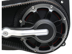 Rwt Power Single Belt Belt Drive Kits Classic Base Plate Matte Black Powder Coated Rwt Power
