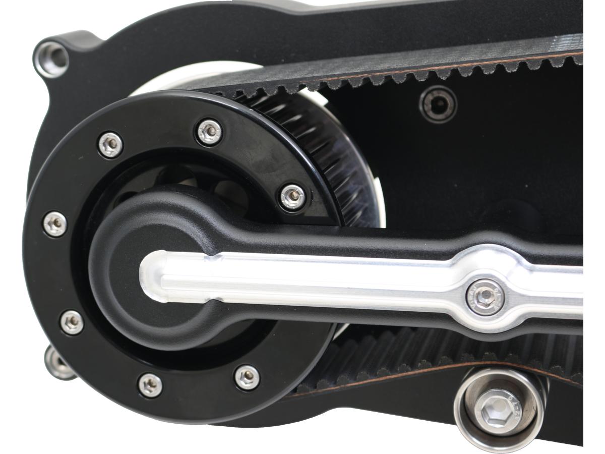 Rwt Power Single Belt Belt Drive Kits Classic Base Plate Matte Black Powder Coated Rwt Power
