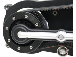 Rwt Power Single Belt Belt Drive Kits Classic Base Plate Matte Black Powder Coated Rwt Power