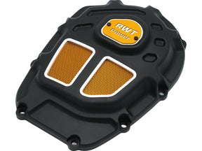 Rwt Power Mesh Cam Cover Frame Raw, Mesh Orange Black Powder Coated Rwt Power