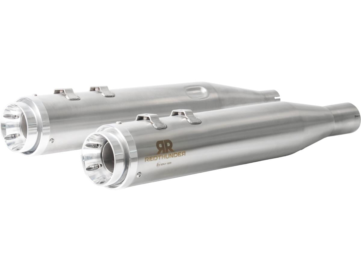 Red Thunder Touring Slip On Mufflers Red Thunder