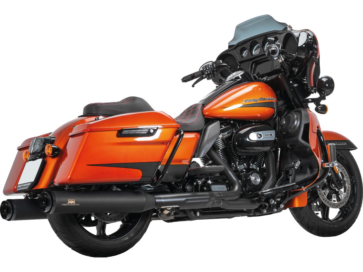 Red Thunder Touring Slip On Mufflers Red Thunder