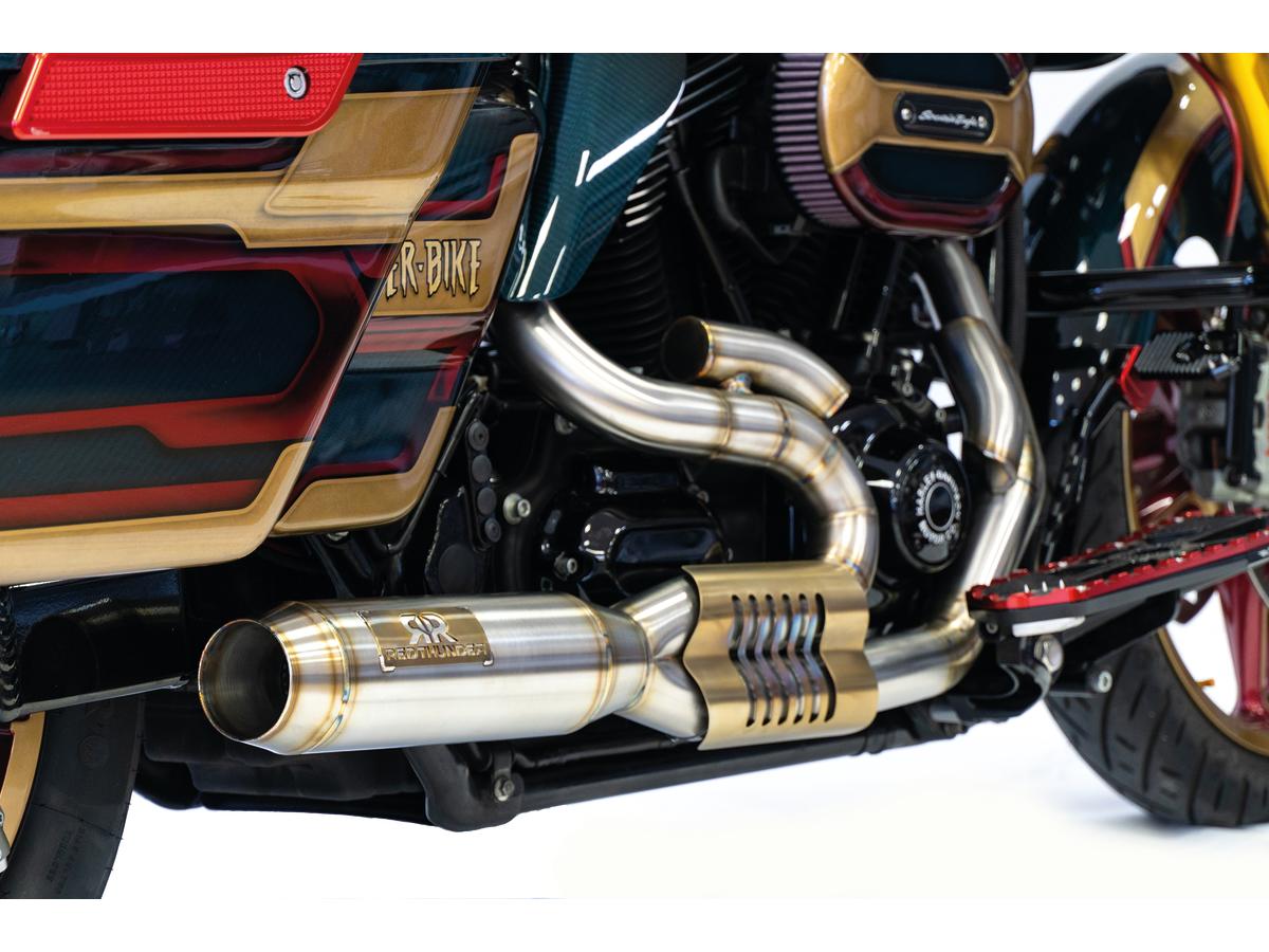 Red Thunder Complete 2 In 1 Exhaust Systems Raw Short Red Thunder
