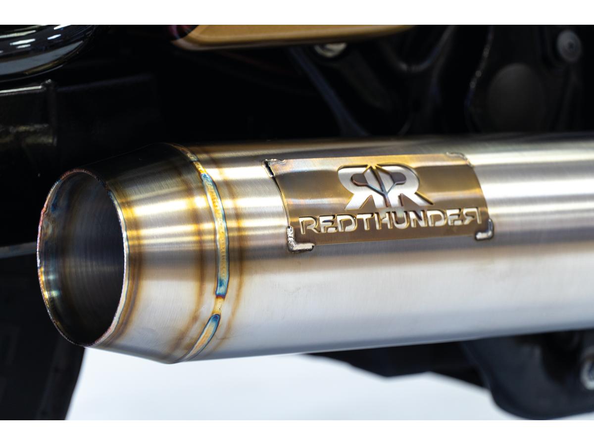 Red Thunder Complete 2 In 1 Exhaust Systems Raw Short Red Thunder