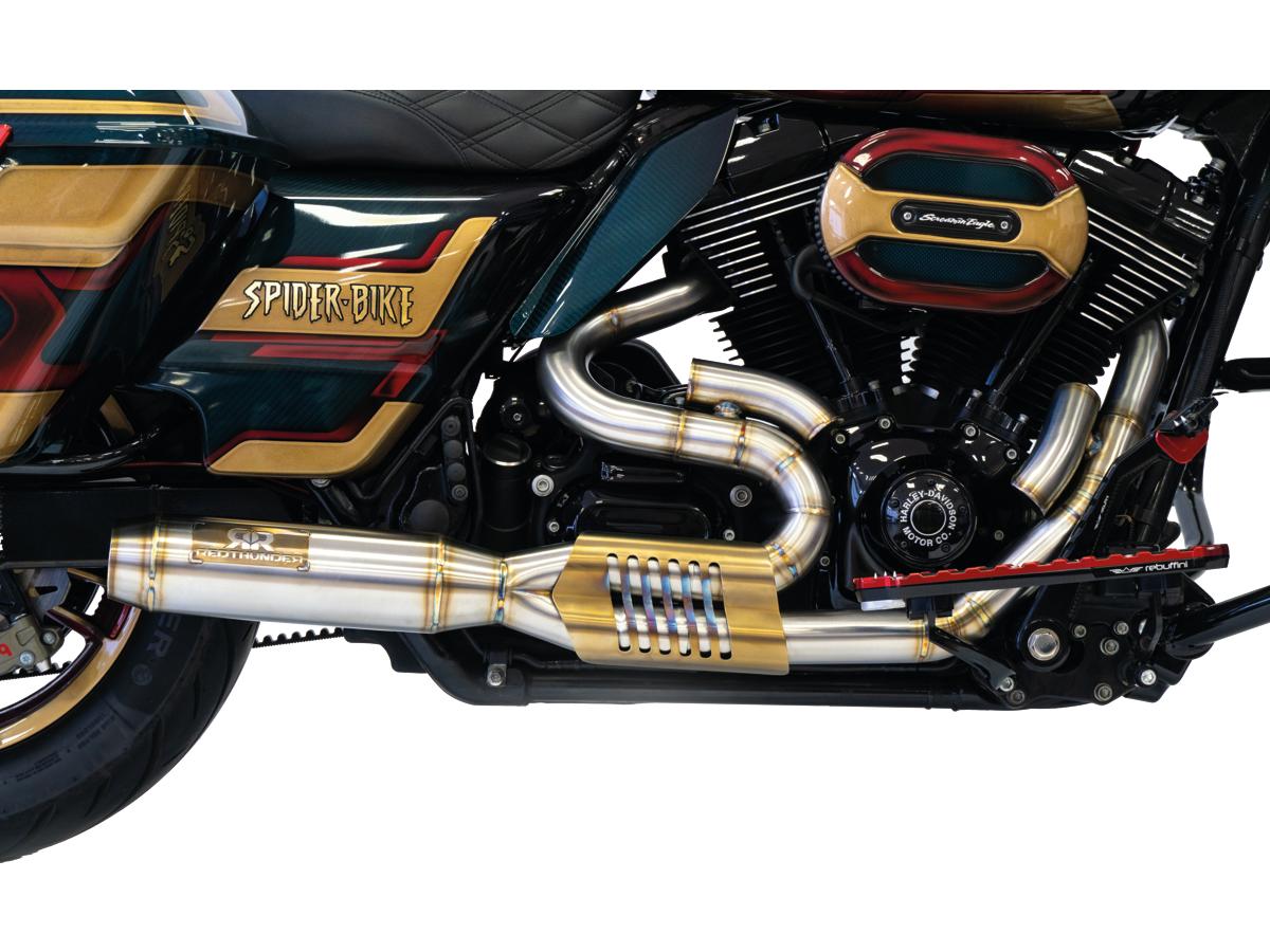 Red Thunder Complete 2 In 1 Exhaust Systems Raw Short Red Thunder