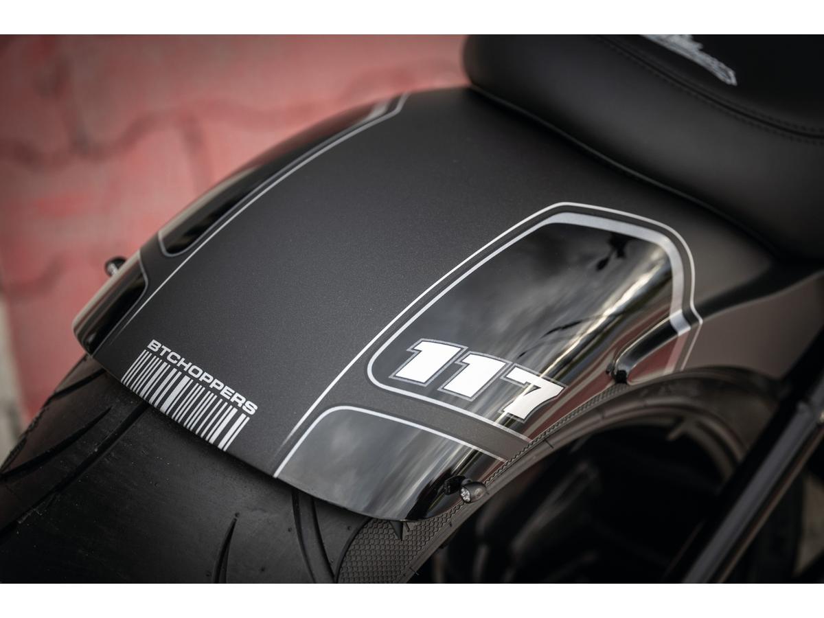 Bt Choppers Classic Rear Fenders With Preparation For Kellermann Atto 3 In 1 Lights And Special Cable Protecting Tubes Bt Choppers