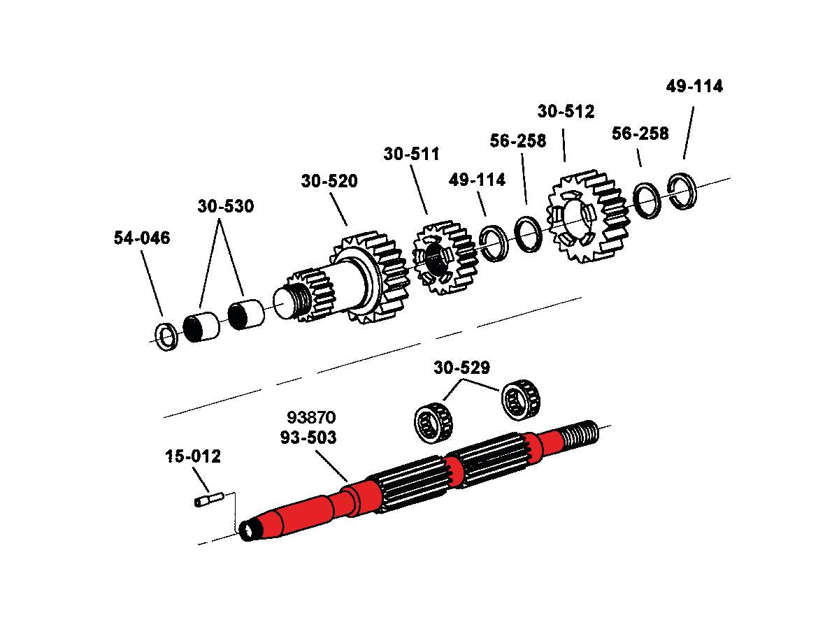 Rev Tech 4/5 Speed Mainshaft Transmission Mainshaft Rev Tech Default Title