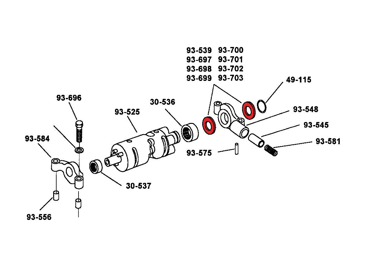 Rev Tech 5 Speed Transmission .017" Shiftcam Thrust Washer Rev Tech Default Title