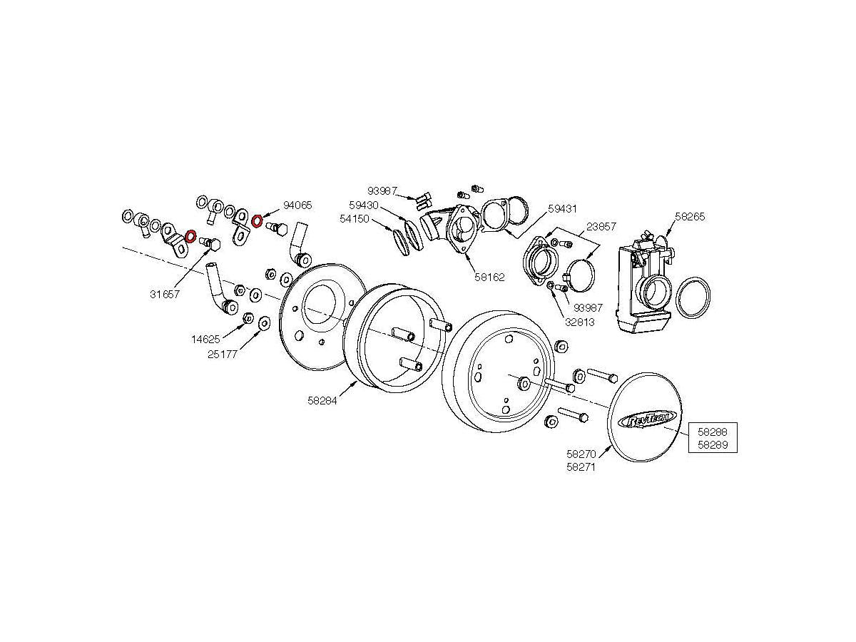 Cce Alum. Head Breather Washers Seal Washers Cce