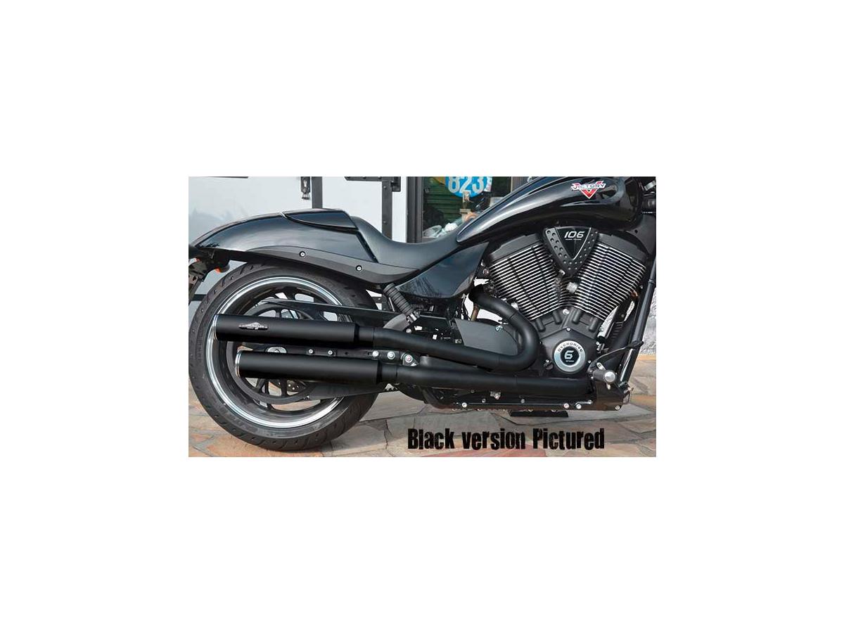 Pm American Cycles Smooth Slip On Muffler Chrome Pm American Cycles Default Title