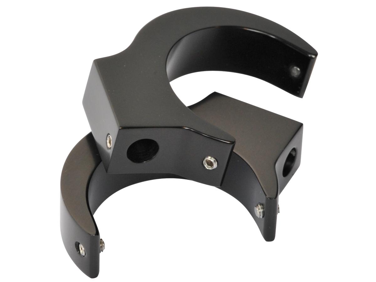 Pm American Cycles Turn Signal Clamp "Cruiser" 1tlg., Dm 43mm, Pair,Billet Alu Black Turn Signal Clamp Pm American Cycles Default Title