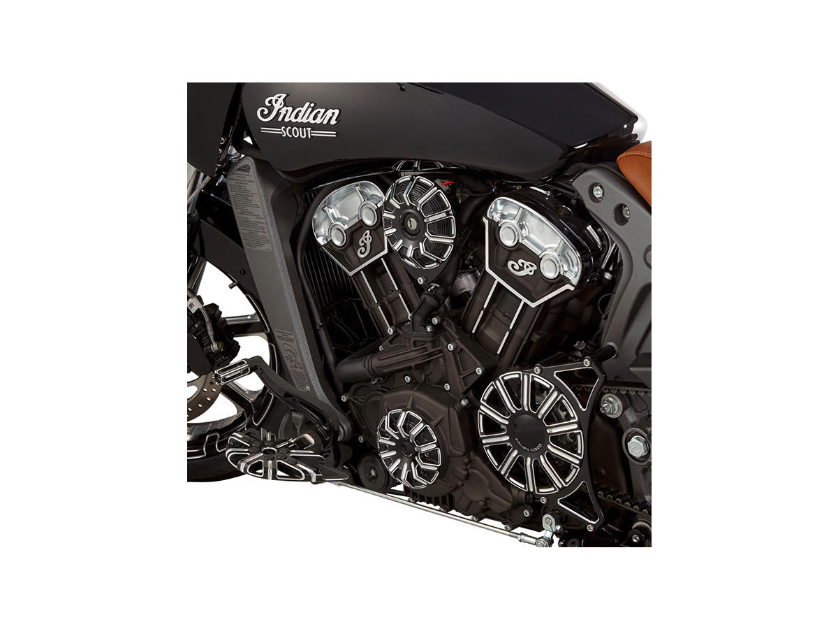 Arlen Ness 10 Gauge Stator Cover Black Anodized Arlen Ness