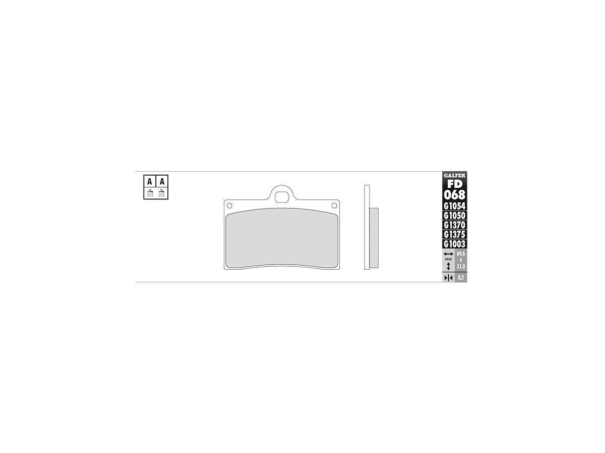 Galfer Sintered G1370 Brake Pads Sinter Front Galfer Default Title