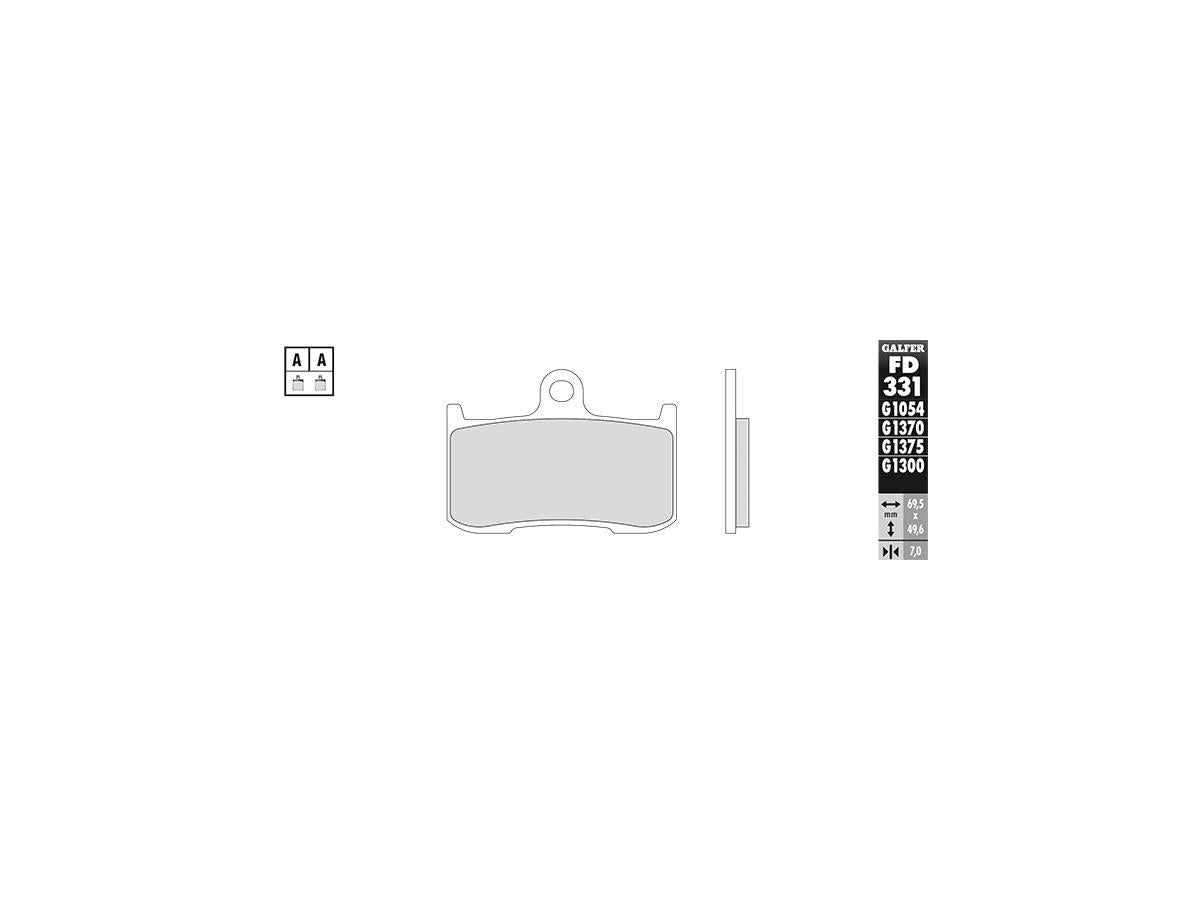 Galfer Sintered G1370 Brake Pads Sinter Front Galfer Default Title