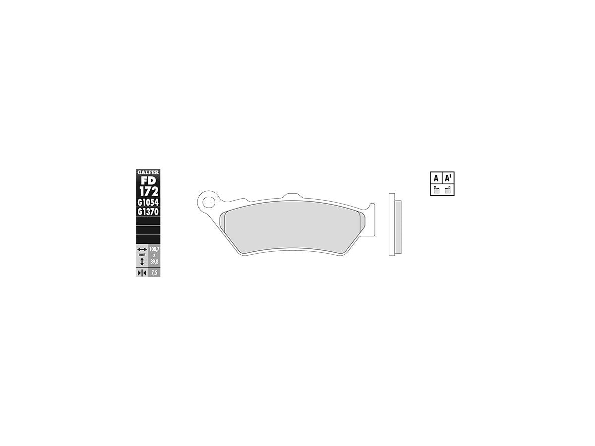 Galfer Sintered G1370 Brake Pads Sinter Rear Galfer Default Title