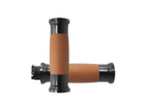 Avon Performance Grips Air Gel Grips Tan Rubber Black Anodized 7/8" Throttle By Wire Avon Grips Default Title
