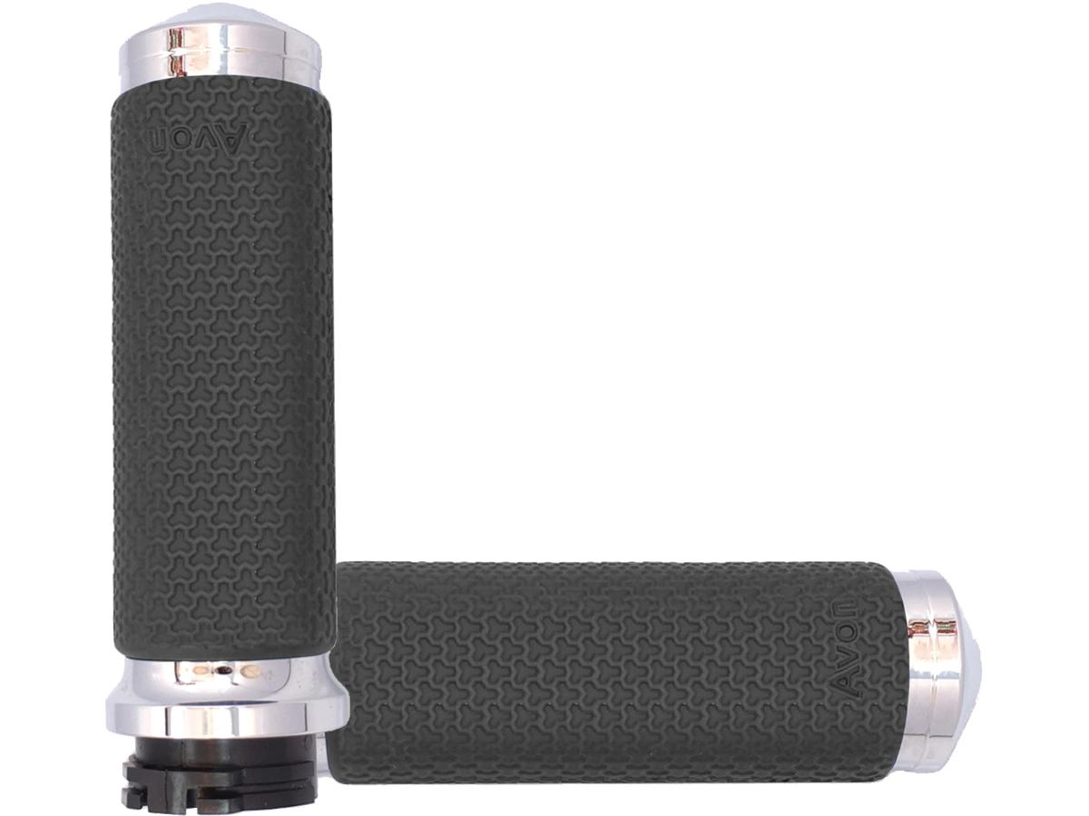 Avon Performance Grips Memory Foam Grips Medium Sized Chrome 7/8" Throttle By Wire Avon Performance Grips Default Title
