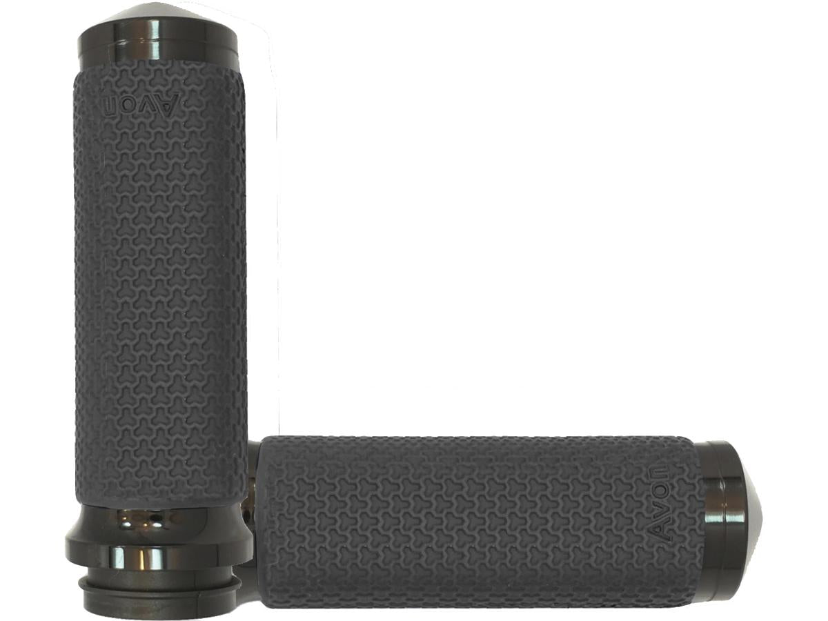 Avon Performance Grips Memory Foam Grips Medium Sized Black 7/8" Anodized Throttle By Wire Avon Grips Default Title