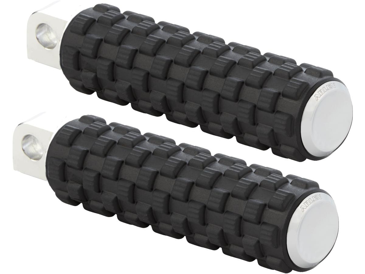 Arlen Ness Air Trax Foot Pegs Chrome Endcap Black Arlen Ness Default Title