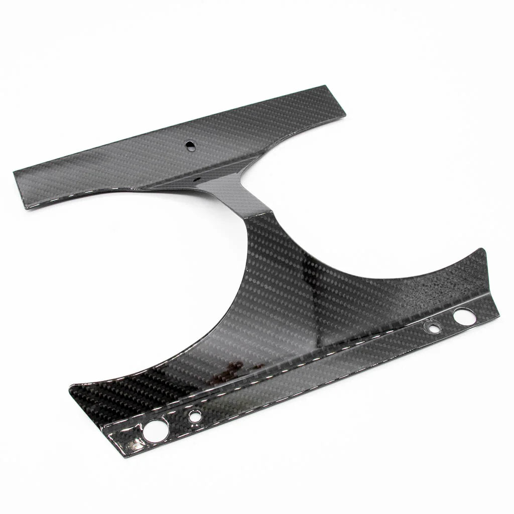 A10 Moto Road Glide Dual Lp6 Carbon Fiber Filler Plate A10 Moto Clear Coated (High Gloss)