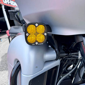 A10 Moto 2015+ Road Glide Billet Squadron Front Turn Signal Kit A10 Moto Gloss Black Coating Yes No Pods