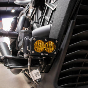 A10 Moto Indian Scout Foot Peg S2/Squadron Mounting Combo Kit A10 Moto S2 Sport Clear Driving Combo