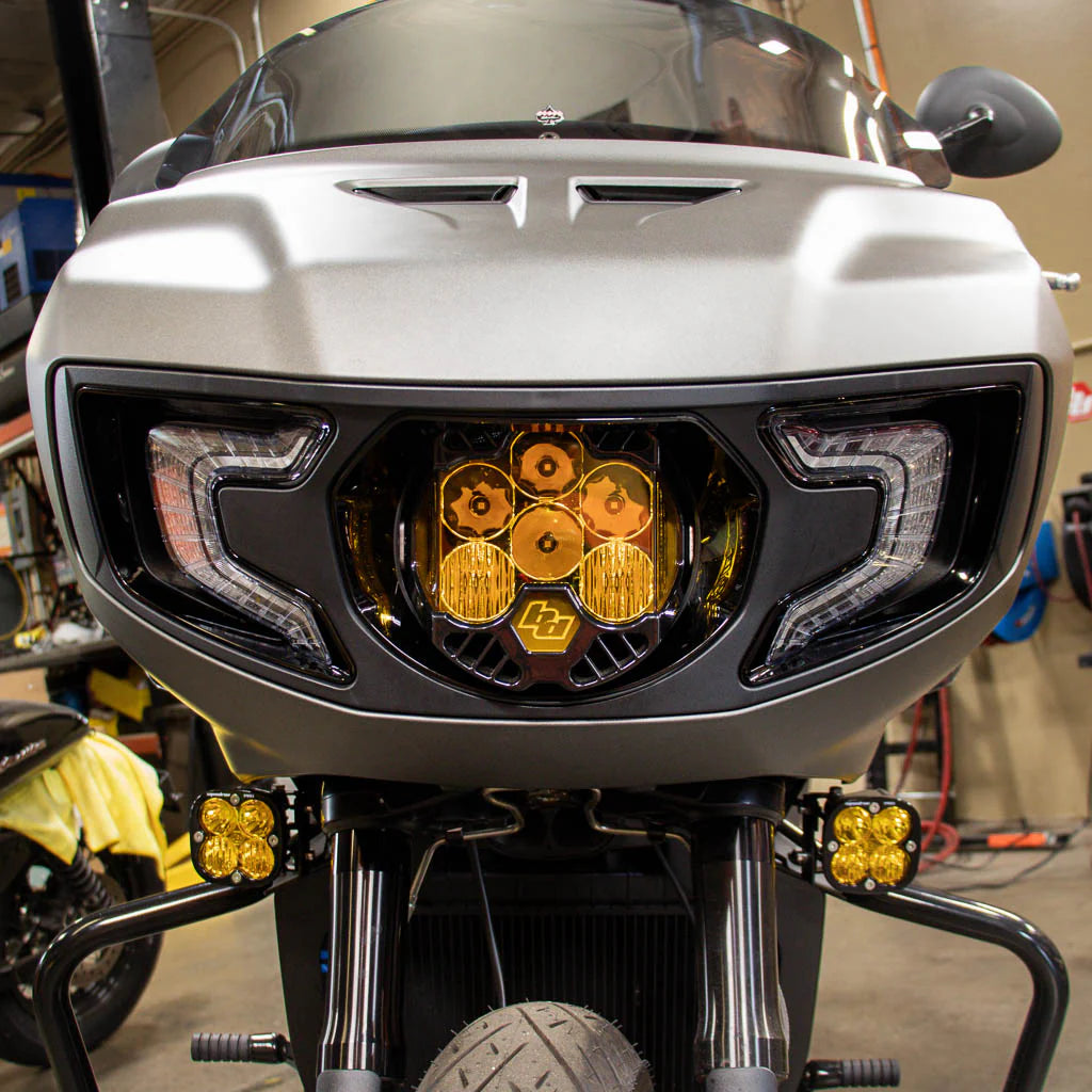 A10 Moto Indian Challenger Baja Designs Lp6 Light Bracket Combo Kit A10 Moto Bracket Kit Only