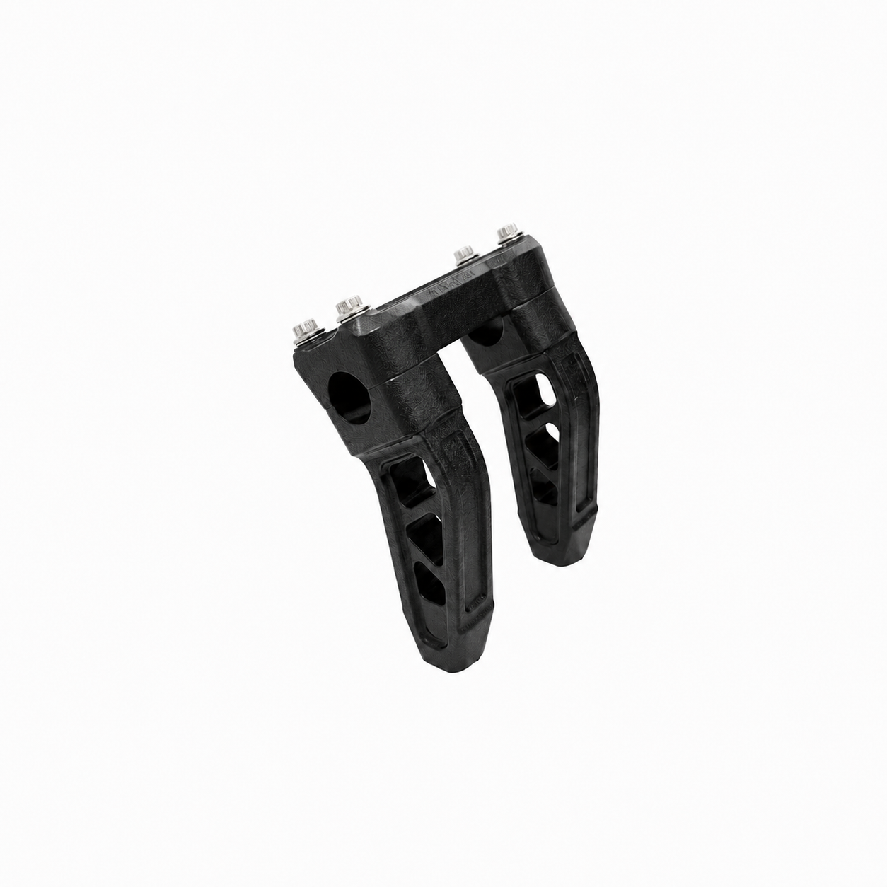 DMR 6" Pullback Destroyer Risers Risers Death Metal Racing Texture Black Powdercoat