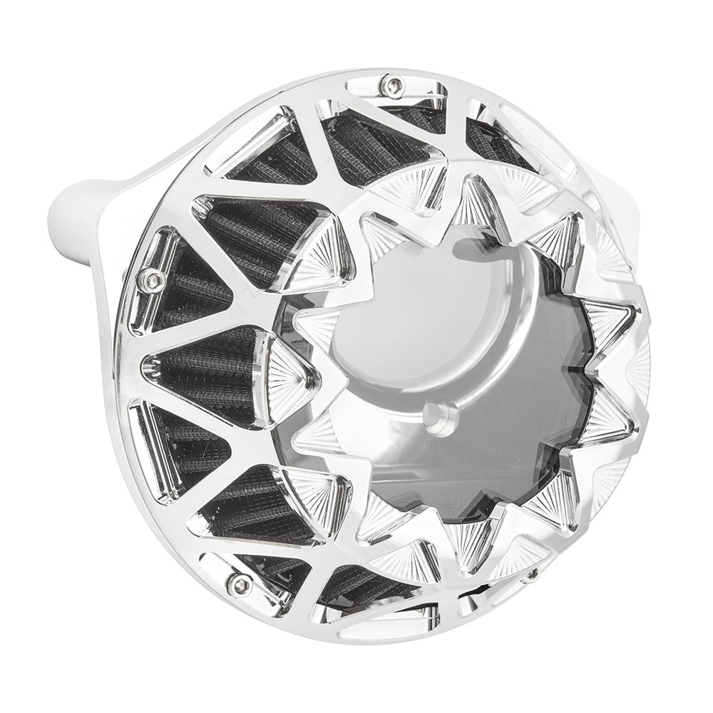 Crossfire Air Cleaner, Chrome - 24+ Touring