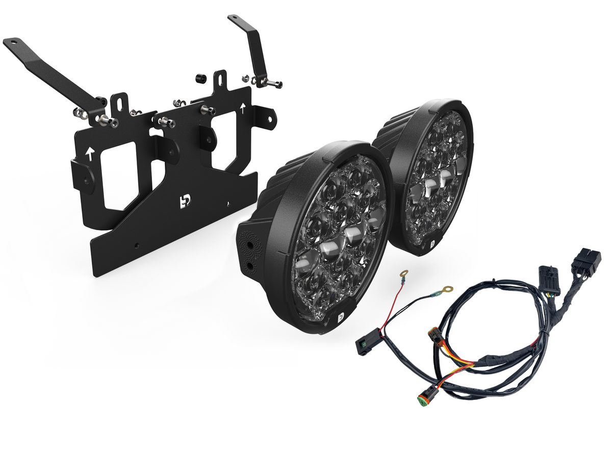 D14 Destroyer LED Headlight Upgrade Kit - 14-23 Road Glide Headlight Denali Electronics