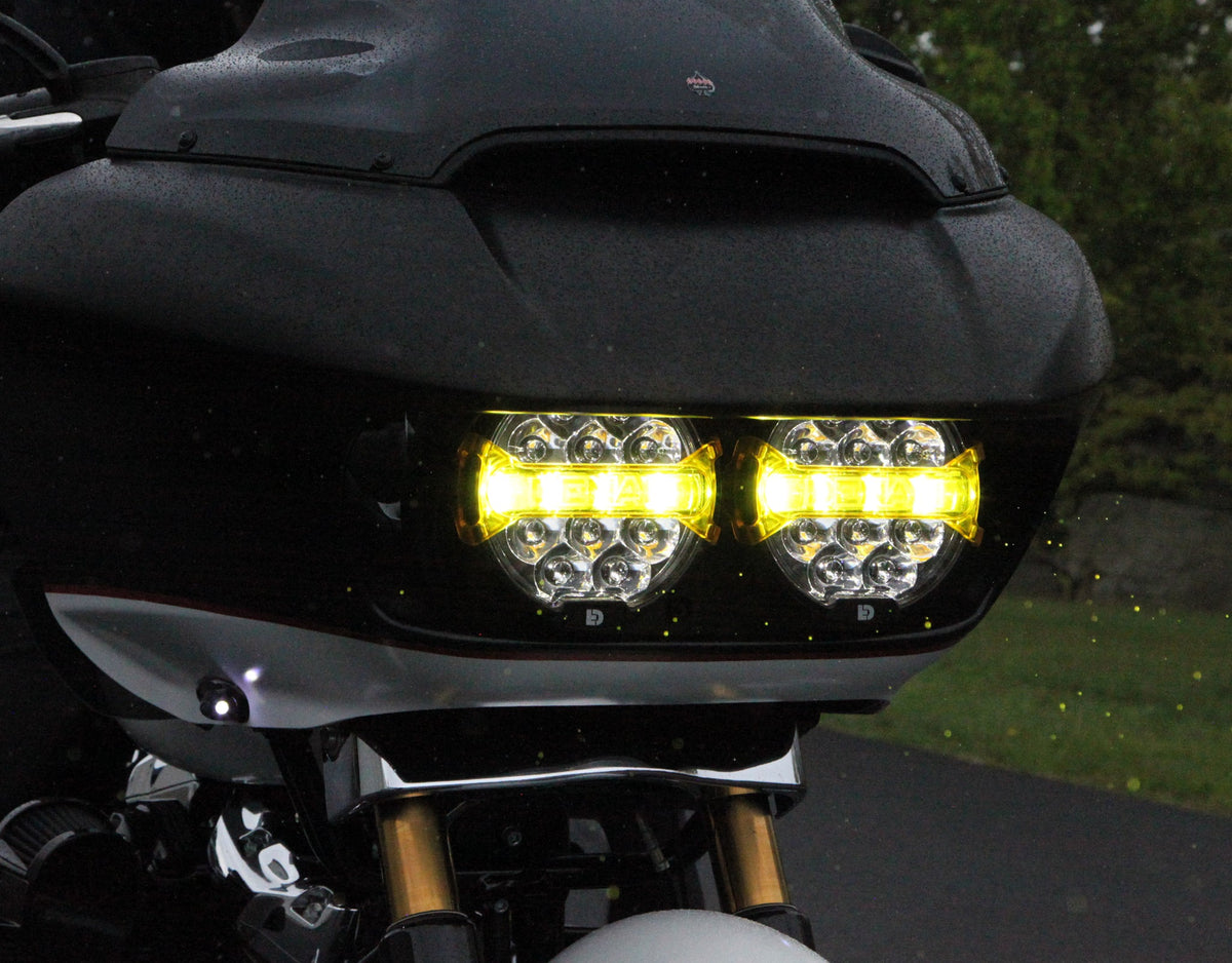 D14 Destroyer LED Headlight Upgrade Kit - 14-23 Road Glide Headlight Denali Electronics
