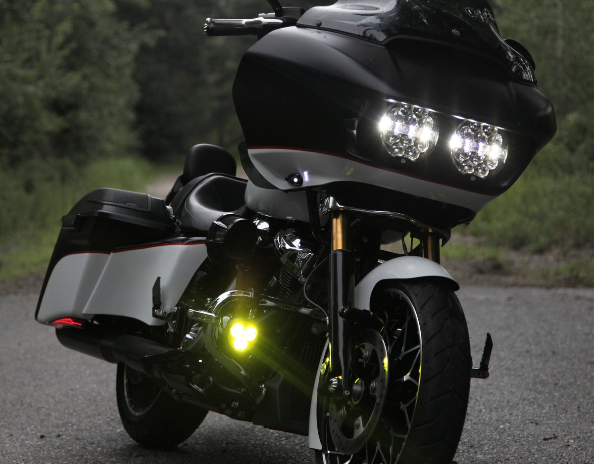 D14 Destroyer LED Headlight Upgrade Kit - 14-23 Road Glide Headlight Denali Electronics