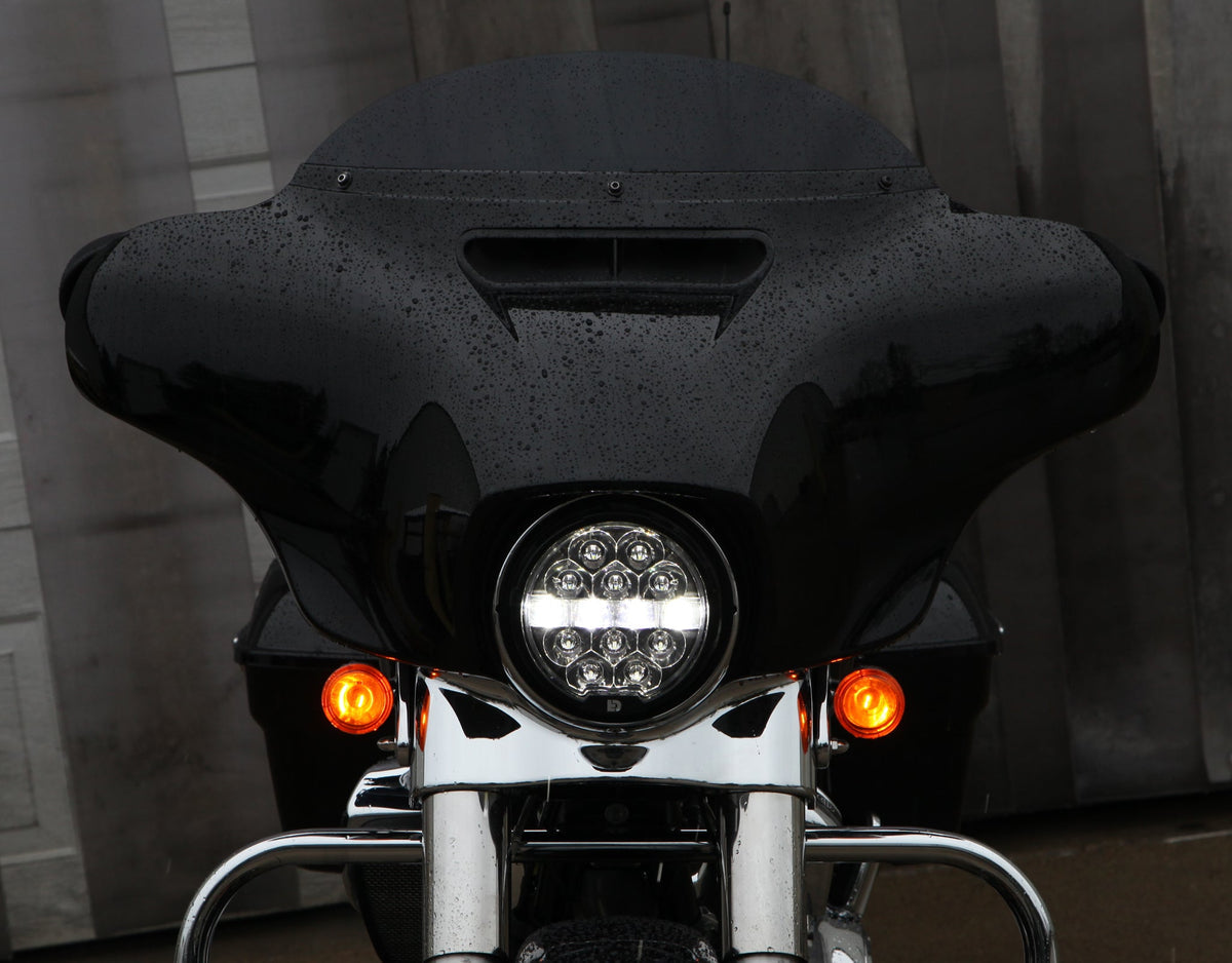 D14 Destroyer LED Headlight Upgrade Kit - 14-23 Street Glide Headlight Denali Electronics