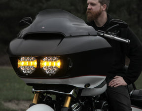D14 Destroyer LED Headlight Upgrade Kit - 14-23 Road Glide Headlight Denali Electronics
