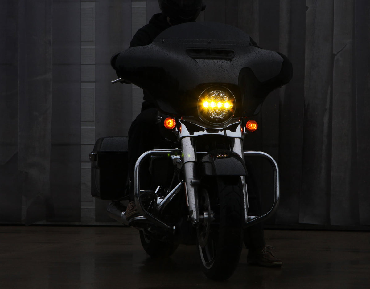 D14 Destroyer LED Headlight Upgrade Kit - 14-23 Street Glide Headlight Denali Electronics