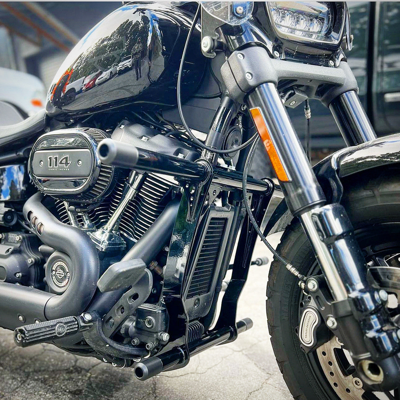 Present "High Step" Crash Bar - 25+ Softail (except ST) Crash Bar Bung King