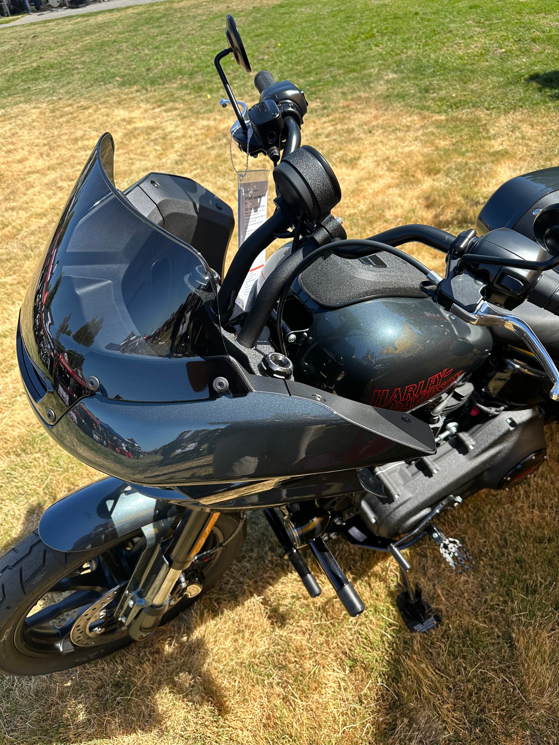 Bung King One Piece Lower Handlebar Riser, Gloss Black - 2025 Low Rider S and Low Rider ST (FXLRS, FXLRST) Riser Bung King