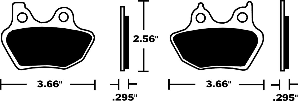 Dp Brakes Brake Pad Dp Sintered Replacement Street Touring Off Road/Atv Sintered Metal Brake Pads Dp Brakes