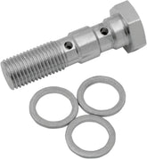 Drag Specialties Banjo Bolt 3/8 24 Dual BRAKE LINE HARDWARE Drag Specialties