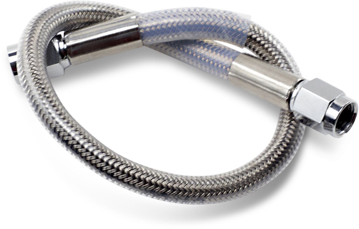 Drag Specialties 12 Univ Ss Clear Coat Dot BRAKE LINES-HOSES-STAINLESS ST Drag Specialties