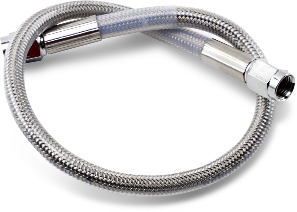 Drag Specialties 15 Univ Ss Clear Coat Dot BRAKE LINES-HOSES-STAINLESS ST Drag Specialties